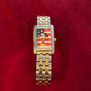 Mickey Mouse vintage American Flag Watch